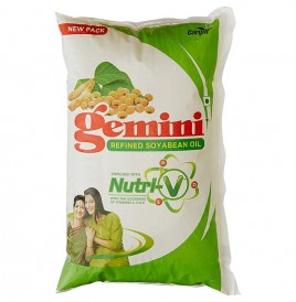 Gemini Refined Soyabean Oil   Pouch  1 litre